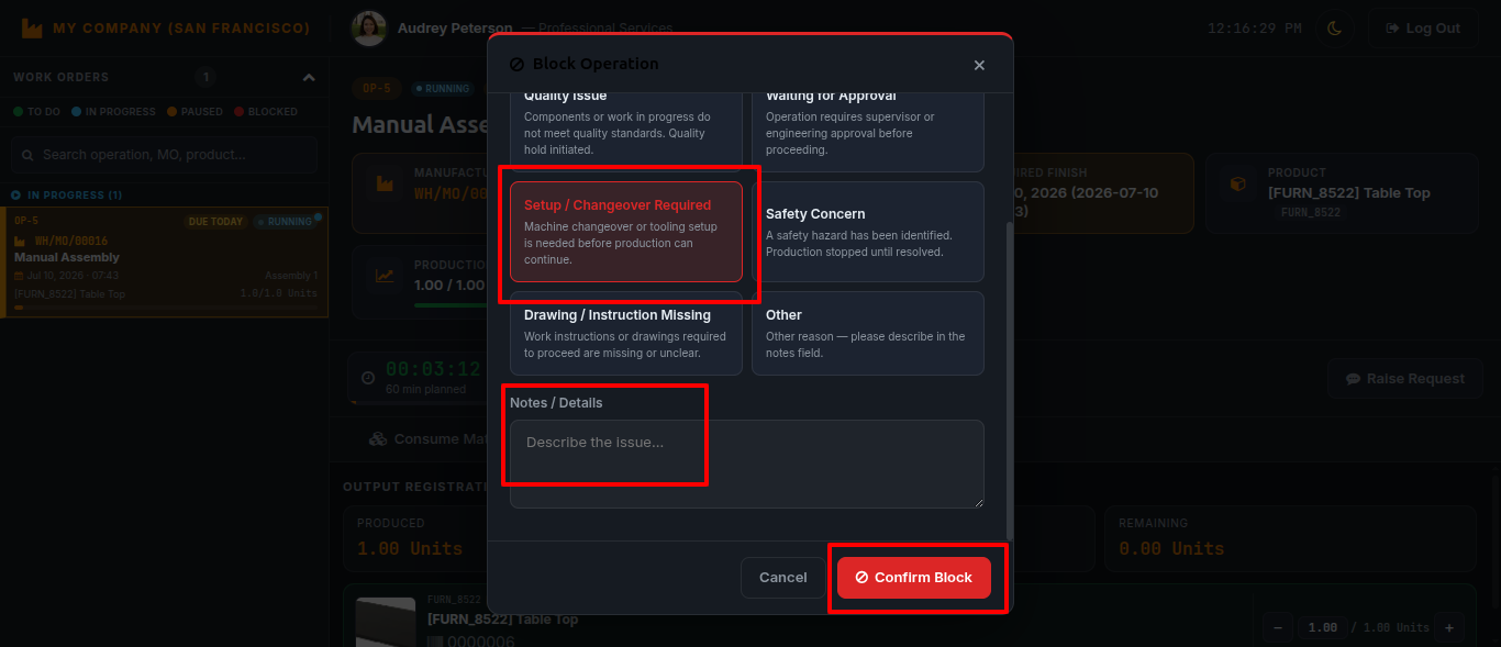 Worker Request Log & Resolution